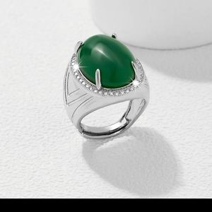 Zircon Electroplated  Ring With Adjustable Opening